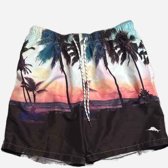 Tommy Bahama Relax Naples Buonasera Swim Trunks Men's M 6" Inseam Tropical Print - Picture 1 of 9
